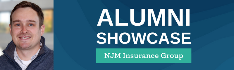 Headshot of NJM employee Keith, with title "Alumni Showcase, NJM Insurance Group".