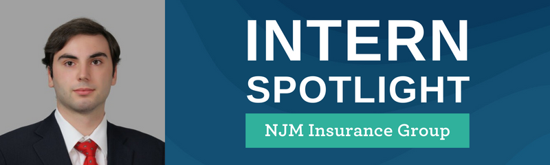 Headshot of NJM inter, Jack, with title "Intern Spotlight".